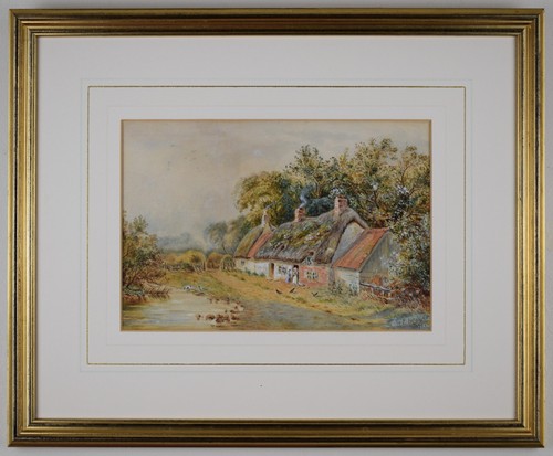 Riverside thatched farmstead - riverside,