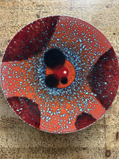 Poole Studio Pottery Charger Alignment Of The Planets Series Signed 41.5cm