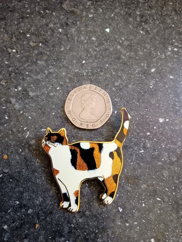 Cloisonne enamel cat - cloisonne,