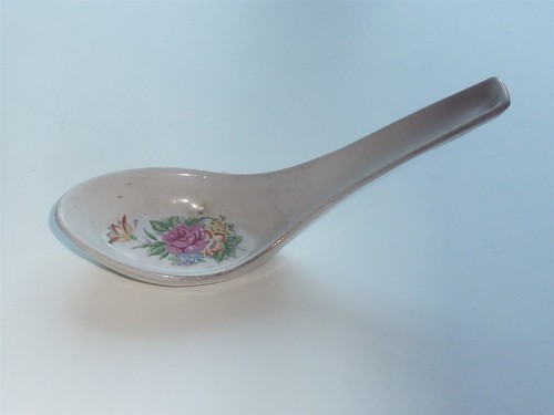 Antique oriental soup - oriental, spoon
