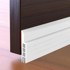 White door draught excluder - door,