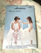 ARISTOC FLOWER GIRLS BRIDESMAID PARTY TIGHTS CREAM SILK FLORAL LACE AGE 5-7