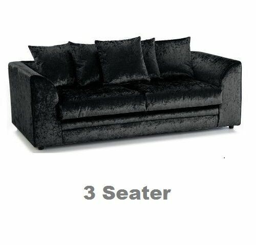 Corner crushed velvet sofa - crushed,
