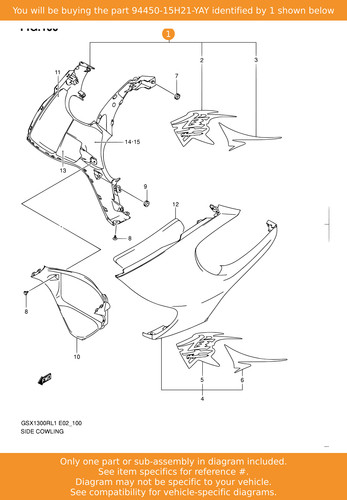 Suzuki cowling side - suzuki,