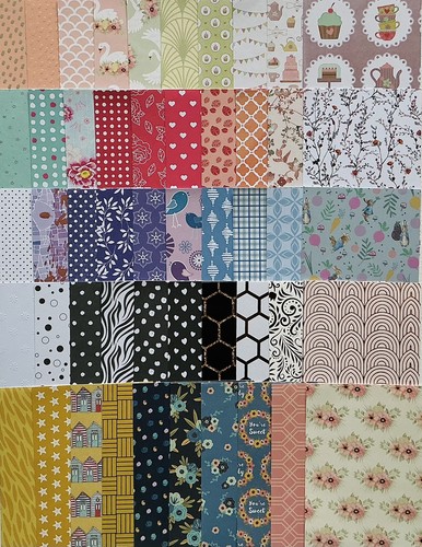Assorted backing - a6, x