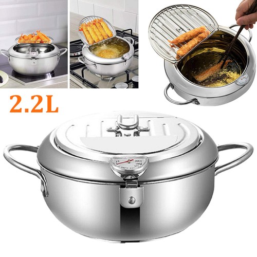 Deep fryer pot stainless - deep,
