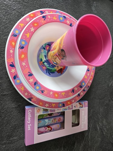 Disney princess pink plate - pink,