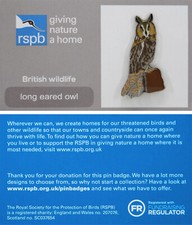RSPB Pin Badge GNaH Long eared