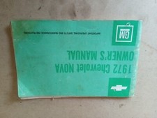1972 Chevy Nova Owners Manual