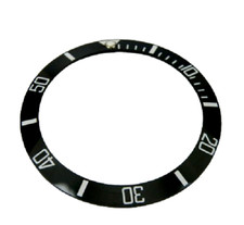 Black Sloped Bezel Insert to fit Rolex Submariner Ø38mm. Cases 16610 16800