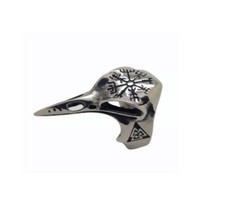 Viking Crow Skull Ring