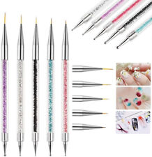 5 Pcs Nail Art Brushes Nail Dotting Tool Nail Art Tools 2 in 1 Nail Art Tool Set