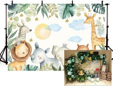 Safari Birthday Party Backdrop