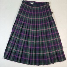 VTG Burberrys Wool Kilt Skirt