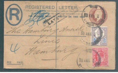1902 registered cover - , to