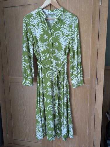 Zara green white floral midi - green,