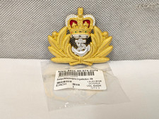 Genuine Royal Navy RN Officers Cap Beret Badge