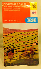 OS Explorer map OL30 Yorkshire Dales Northern/Central Ordnance Survey 2016 mobil
