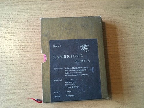 Cambridge bible red calf 23 - bible,,
