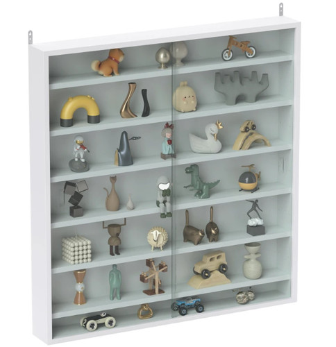 Tier wall display cabinet - 7-tier,