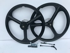 Pair magnesium bike wheels - magnesium,