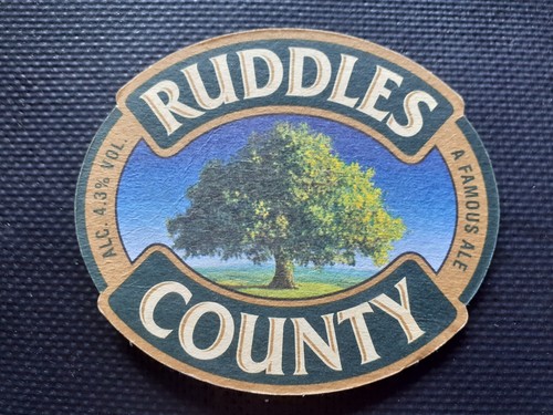 Ruddles beer mat cat - ruddles,