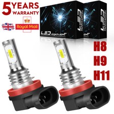 For Audi A4 B8 2007-2015 - H11 LED Super White Xenon HID Front Fog Light Bulbs