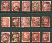 1858 1879 penny red - gb,