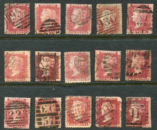 1858 1879 penny red - penny,