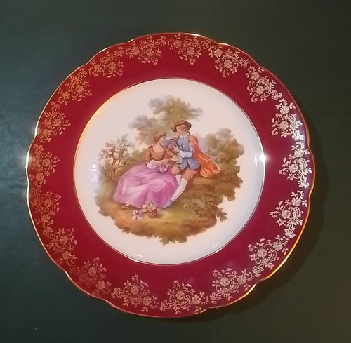 Plate limoges porcelain la - plate, -limoges