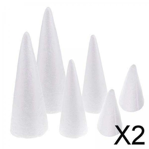 12x styrofoam foam - foam, cones
