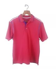 VINTAGE 'BEN HOGAN' GOLF S/SLEEVE POLO SHIRT RED POLYESTER SIZE 'M'