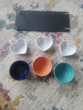 Hosting charcuterie Dining Bundle With Slate Plate And Dipping Bowls