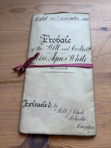 1919 will probate bundle - 1919,