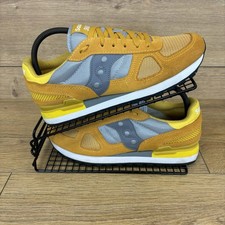 Saucony Shoes Mens Size UK 7 Jazz Shadow Mustard Yellow Sneakers Casuals
