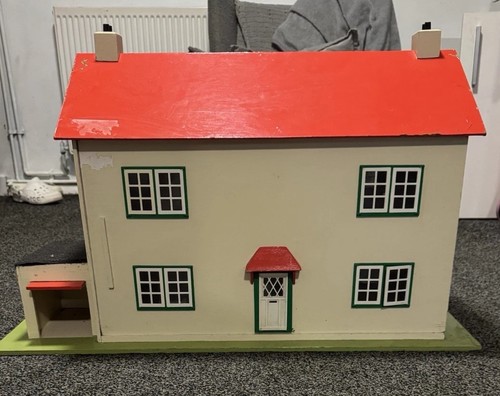 Vintage wooden dolls house - vintage,