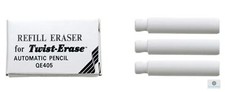 Pentel E10 Eraser Refill for Pentel Twist-Erase Automatic Pencil (Pack of 3)