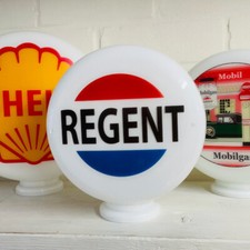 Regent Petrol 8 inch Mini Gas Pump Globe, Oil and Petrol Memorabilia