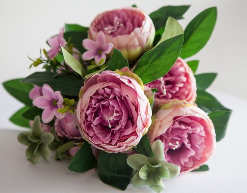 Artificial silk peony flower - silk,