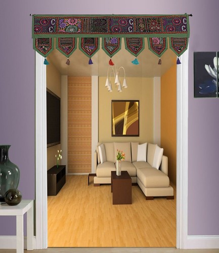 Indian cotton patchwork door - patchwork,