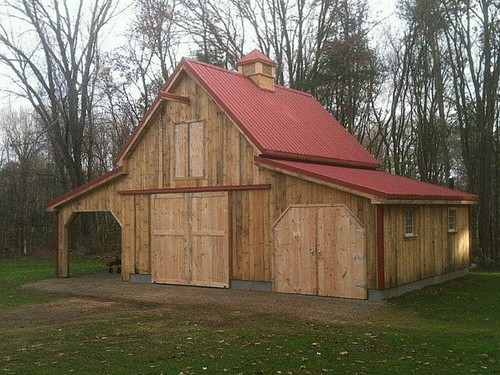Maple car barns - car, with