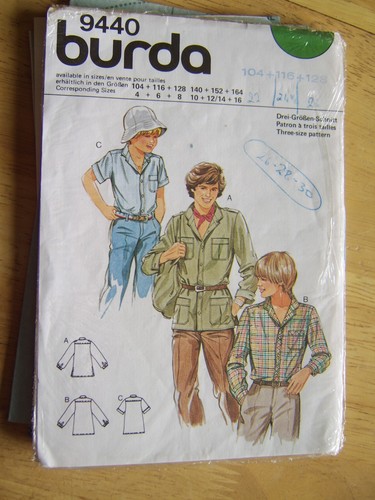 Burda 9440 patterns for - 9440.,