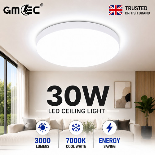 Led ceiling light - 30w, round