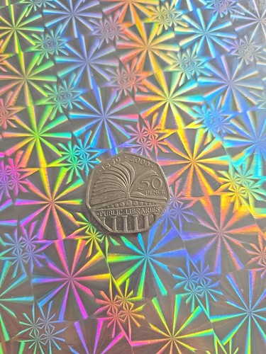 Public library 50p coin - public,