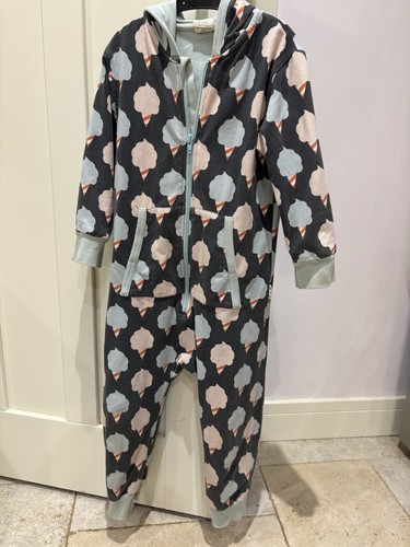 Maxomorra hooded lined zipsuit - lined,