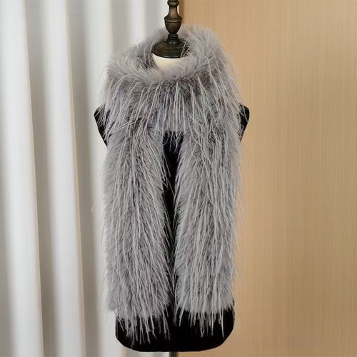 Women faux fur collar - faux,