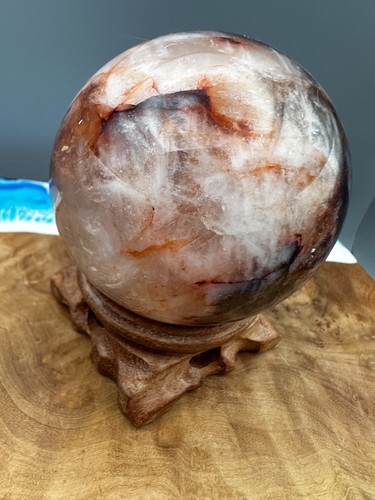 Crystal sphere fire quartz - crystal,