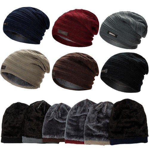Polyester men winter hat - polyester, men's