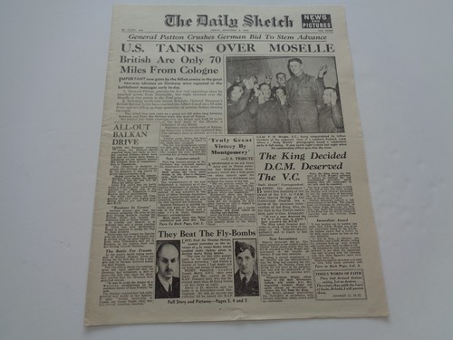 Ww2 wartime newspaper - -, the