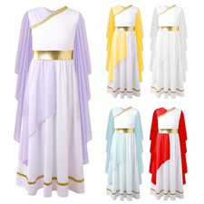 Girls Roman Costume V Neck